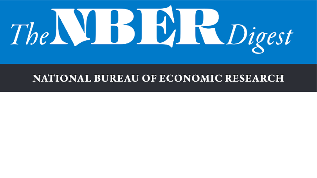 NBER Digest